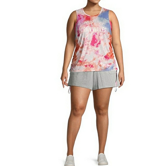 NWT Jr PLUS sz NOBO Tie Dye Tank & Bralette Set - Picture 2 of 15